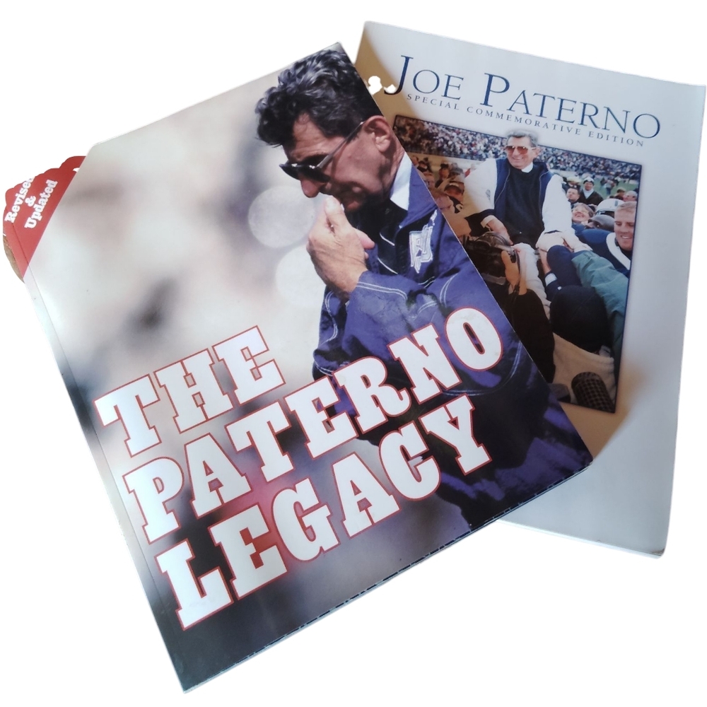 2 Vintage Joe Paterno History & Legacy Paperback Magazine Penn State Football